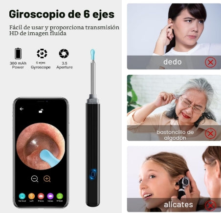 Limpiador de Oidos con Cámara